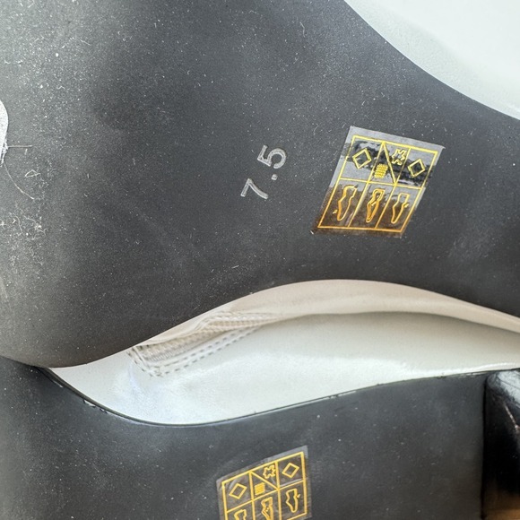 Womens Jeffrey Campbell Proposal White Leather Pointed Toe Heeled Boots Size 7.5 - Picture 9 of 9